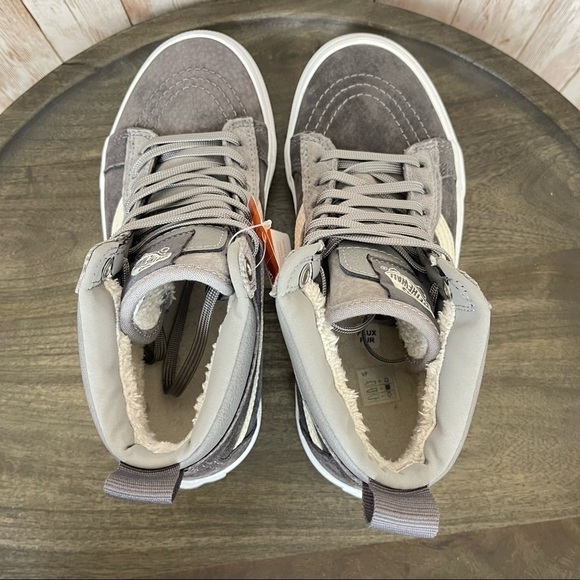 Vans Sk8-Hi MTE “Rabbit Frost/Gray” Sneaker Size 6 Women - Picture 6 of 9